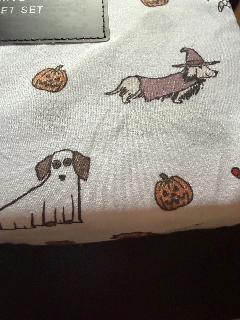 New Cynthia Rowley Dachshund Halloween Ween Dog Ghost Clown Witch Mummy 4-piece